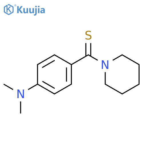 Piperidine, 1-[[4-(dimethylamino)phenyl]thioxomethyl]- structure
