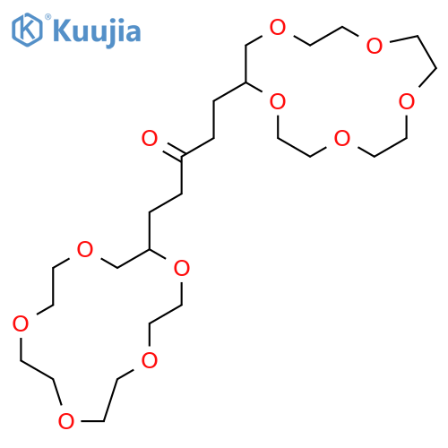 3-PENTANONE, 1,5-BIS(1,4,7,10,13-PENTAOXACYCLOPENTADEC-2-YL)- structure