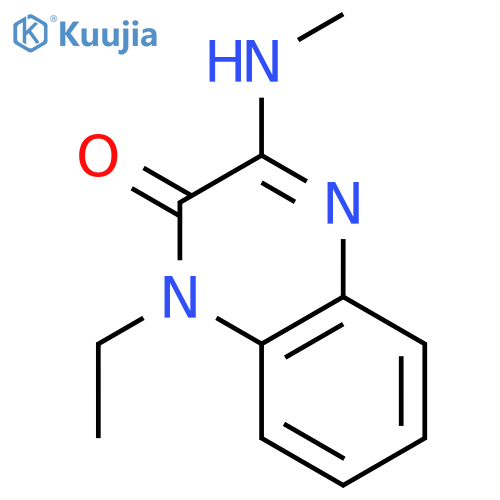 2(1H)-Quinoxalinone,1-ethyl-3-(methylamino)-(9CI) structure
