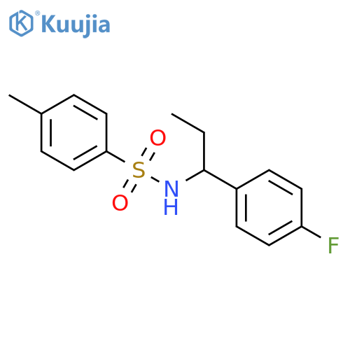 Benzenesulfonamide, N-[1-(4-fluorophenyl)propyl]-4-methyl- structure