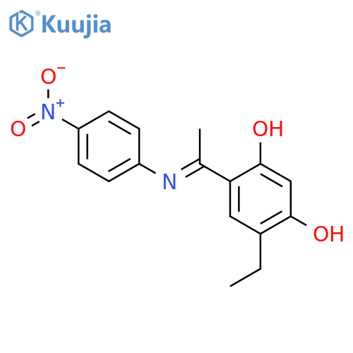 1,3-Benzenediol, 4-ethyl-6-[1-[(4-nitrophenyl)imino]ethyl]- structure