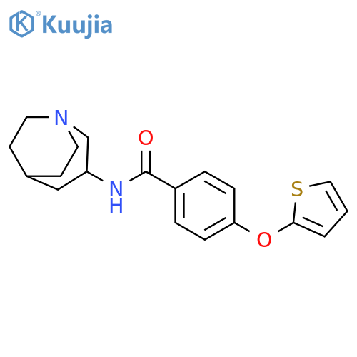 BENZAMIDE, N-1-AZABICYCLO[3.2.2]NON-3-YL-4-(2-THIENYLOXY)- structure