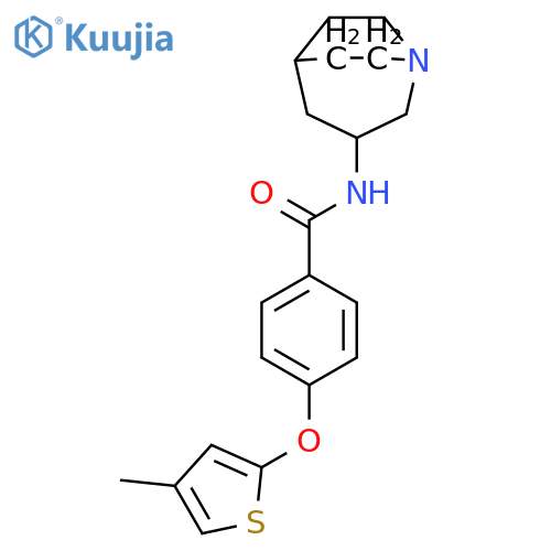Benzamide, N-1-azabicyclo[3.2.2]non-3-yl-4-[(4-methyl-2-thienyl)oxy]- structure