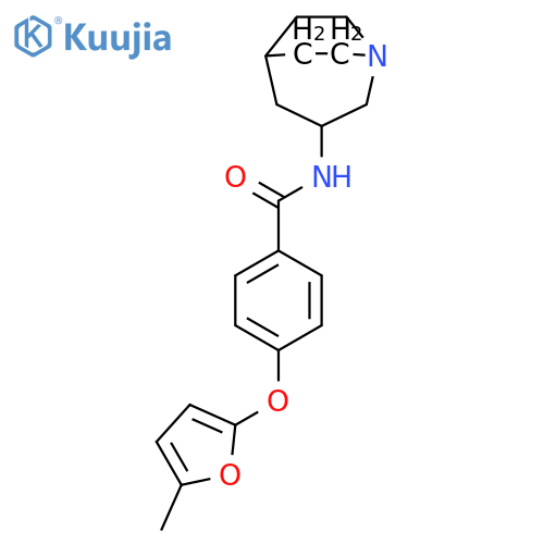BENZAMIDE, N-1-AZABICYCLO[3.2.2]NON-3-YL-4-[(5-METHYL-2-FURANYL)OXY]- structure