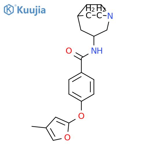 BENZAMIDE, N-1-AZABICYCLO[3.2.2]NON-3-YL-4-[(4-METHYL-2-FURANYL)OXY]- structure