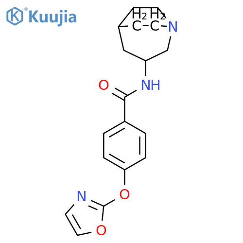 BENZAMIDE, N-1-AZABICYCLO[3.2.2]NON-3-YL-4-(2-OXAZOLYLOXY)- structure