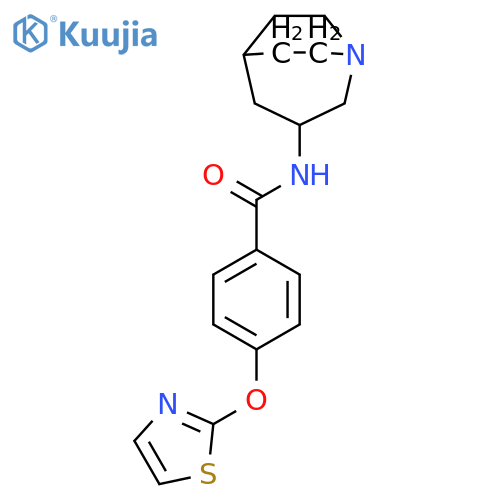 BENZAMIDE, N-1-AZABICYCLO[3.2.2]NON-3-YL-4-(2-THIAZOLYLOXY)- structure