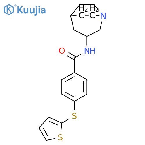 BENZAMIDE, N-1-AZABICYCLO[3.2.2]NON-3-YL-4-(2-THIENYLTHIO)- structure
