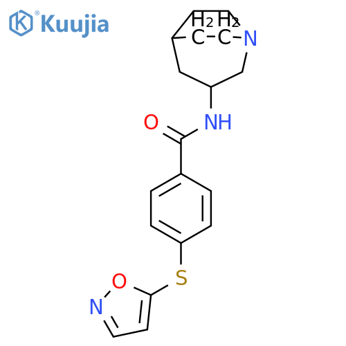 BENZAMIDE, N-1-AZABICYCLO[3.2.2]NON-3-YL-4-(5-ISOXAZOLYLTHIO)- structure