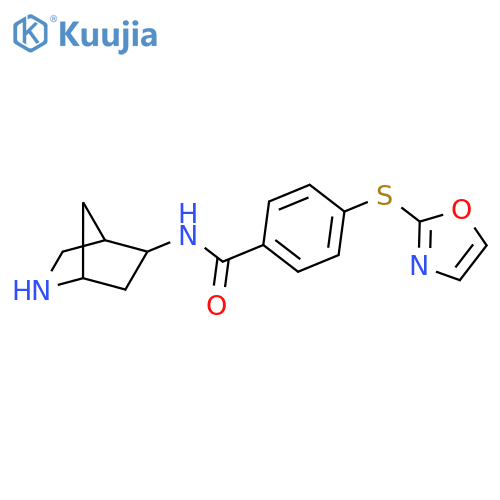 Benzamide, N-2-azabicyclo[2.2.1]hept-5-yl-4-(2-oxazolylthio)- structure