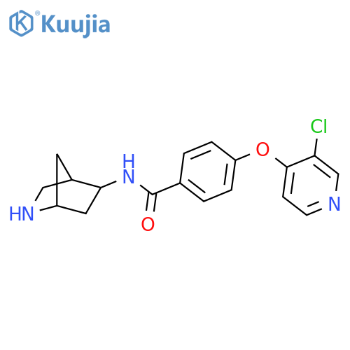 Benzamide, N-2-azabicyclo[2.2.1]hept-5-yl-4-[(3-chloro-4-pyridinyl)oxy]- structure