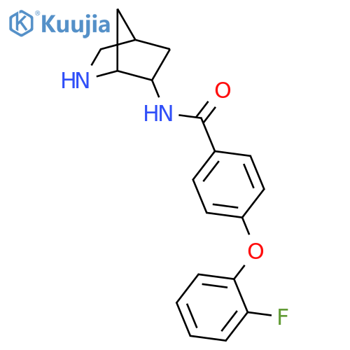 Benzamide, N-2-azabicyclo[2.2.1]hept-6-yl-4-(2-fluorophenoxy)- structure