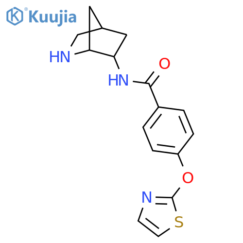 BENZAMIDE, N-2-AZABICYCLO[2.2.1]HEPT-6-YL-4-(2-THIAZOLYLOXY)- structure