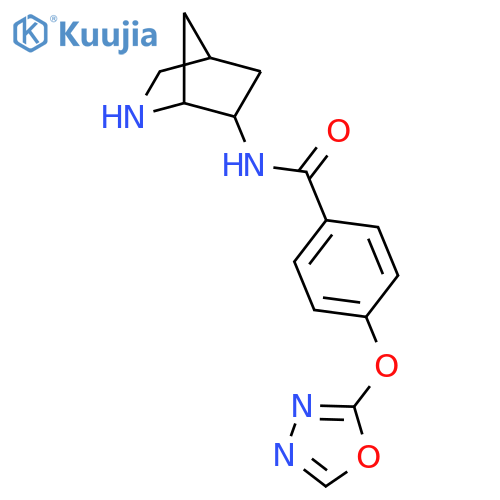 Benzamide, N-2-azabicyclo[2.2.1]hept-6-yl-4-(1,3,4-oxadiazol-2-yloxy)- structure
