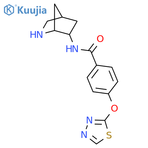BENZAMIDE, N-2-AZABICYCLO[2.2.1]HEPT-6-YL-4-(1,3,4-THIADIAZOL-2-YLOXY)- structure