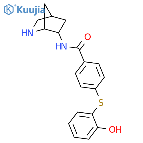 BENZAMIDE, N-2-AZABICYCLO[2.2.1]HEPT-6-YL-4-[(2-HYDROXYPHENYL)THIO]- structure