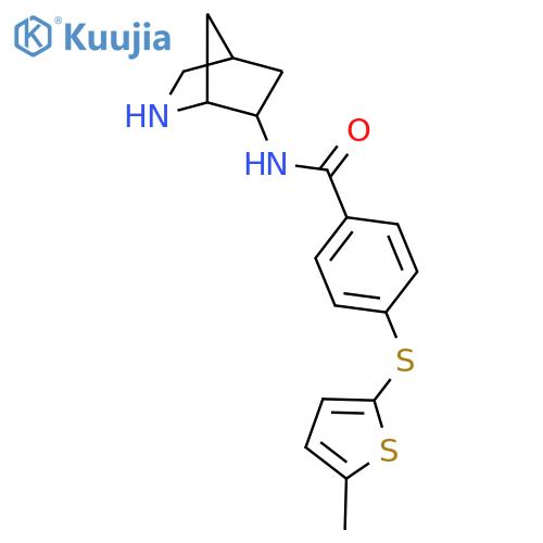 Benzamide, N-2-azabicyclo[2.2.1]hept-6-yl-4-[(5-methyl-2-thienyl)thio]- structure