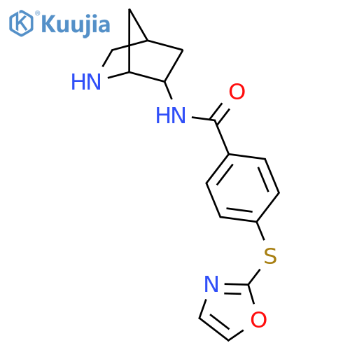 Benzamide, N-2-azabicyclo[2.2.1]hept-6-yl-4-(2-oxazolylthio)- structure