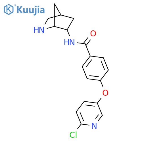 BENZAMIDE, N-2-AZABICYCLO[2.2.1]HEPT-6-YL-4-[(6-CHLORO-3-PYRIDINYL)OXY]- structure