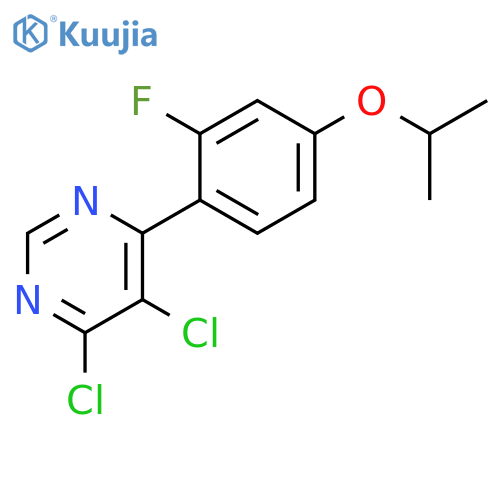 Pyrimidine, 4,5-dichloro-6-[2-fluoro-4-(1-methylethoxy)phenyl]- structure