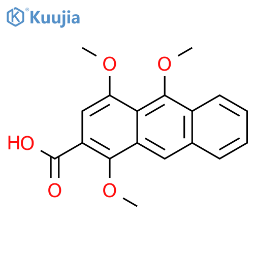 2-Anthracenecarboxylic acid, 1,4,10-trimethoxy- structure