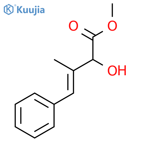 methyl 2-hydroxy-3-methyl-4-phenylbut-3-enoate structure