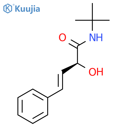3-Butenamide, N-(1,1-dimethylethyl)-2-hydroxy-4-phenyl-, (2S,3E)- structure