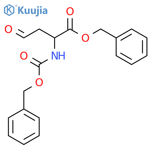 Butanoicacid, 4-oxo-2-[[(phenylmethoxy)carbonyl]amino]-, phenylmethyl ester structure