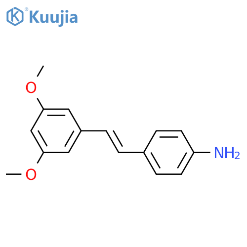 (E)-4-(3, 5-dimethoxystyryl) aniline structure