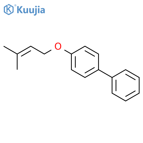 1,1'-Biphenyl, 4-[(3-methyl-2-butenyl)oxy]- structure
