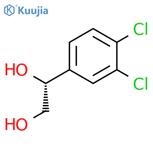 1,2-Ethanediol, 1-(3,4-dichlorophenyl)-, (1R)- structure