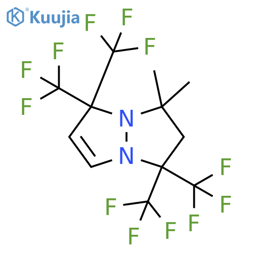 1H,5H-Pyrazolo[1,2-a]pyrazole, 2,3-dihydro-3,3-dimethyl-1,1,5,5-tetrakis(trifluoromethyl)- structure