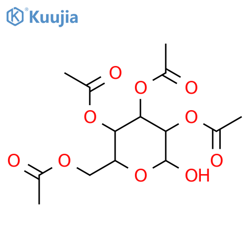 2,3,4,6-Tetra-O-acetyl-D-mannopyranose structure