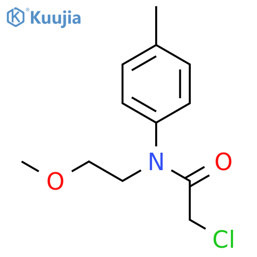 2-chloro-N-(2-methoxyethyl)-N-(4-methylphenyl)acetamide structure