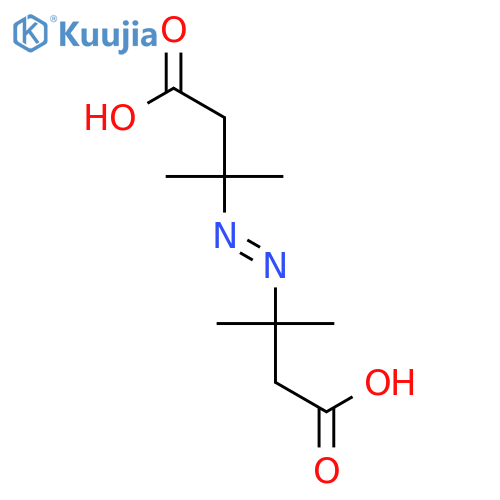 Butanoic acid, 3,3'-azobis[3-methyl- structure