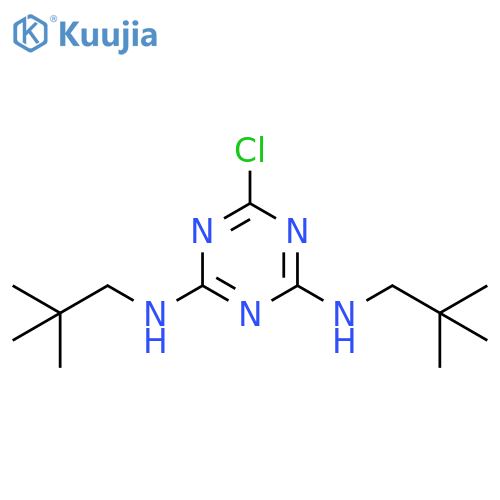 1,3,5-Triazine-2,4-diamine, 6-chloro-N,N'-bis(2,2-dimethylpropyl)- structure