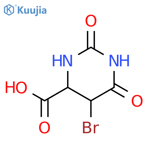 5-Bromohexahydro-2,6-dioxo-4-pyrimidinecarboxylic Acid structure