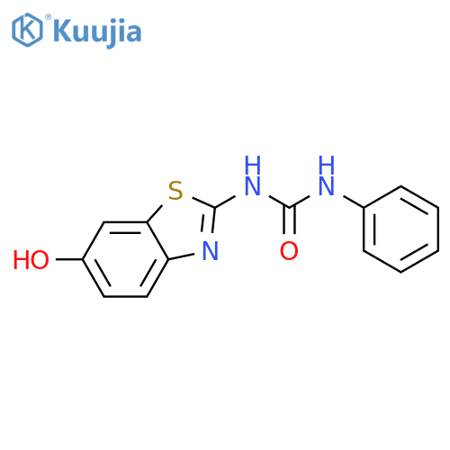 UREA, N-(6-HYDROXY-2-BENZOTHIAZOLYL)-N'-PHENYL- structure