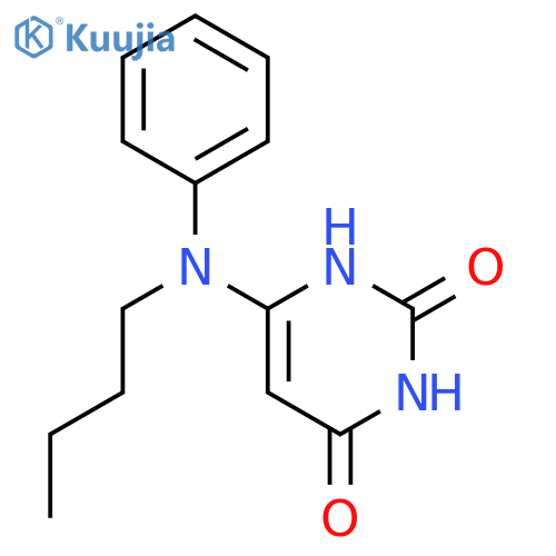 2,4(1H,3H)-Pyrimidinedione,6-(butylphenylamino)- structure