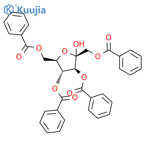 1,3,4,6-Tetra-O-benzoyl-a-D-fructofuranose structure