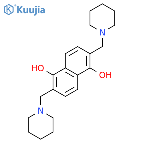 1,5-NAPHTHALENEDIOL, 2,6-BIS(1-PIPERIDINYLMETHYL)- structure