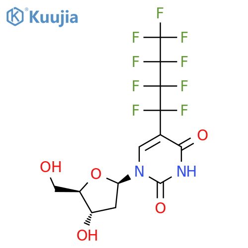 2'-Deoxy-5-(nonafluorobutyl)uridine structure