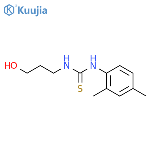 Thiourea, N-(2,4-dimethylphenyl)-N'-(3-hydroxypropyl)- structure