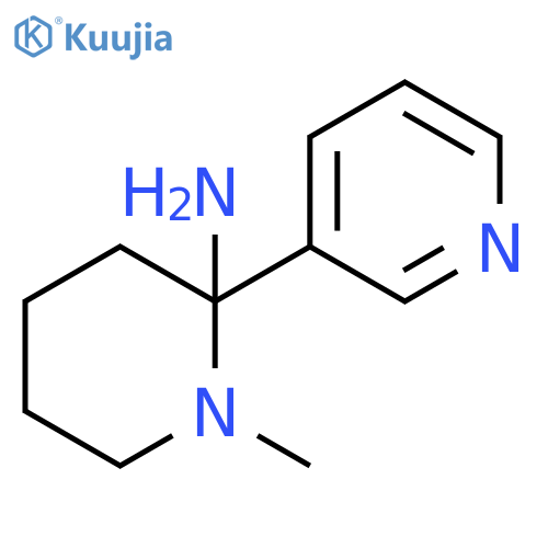 2-Piperidinamine, 1-methyl-2-(3-pyridinyl)- structure