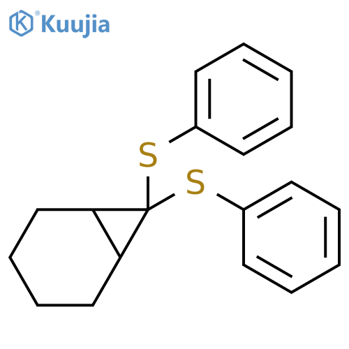 Bicyclo[4.1.0]heptane, 7,7-bis(phenylthio)- structure