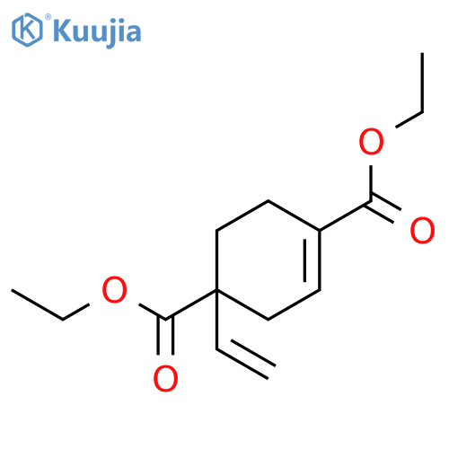 1-Cyclohexene-1,4-dicarboxylic acid, 4-ethenyl-, diethyl ester structure