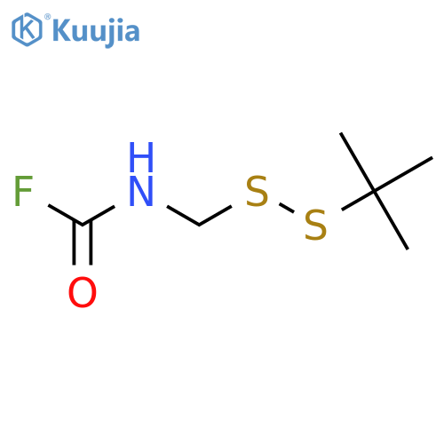 CARBAMIC FLUORIDE, [(1,1-DIMETHYLETHYL)DITHIO]METHYL- structure