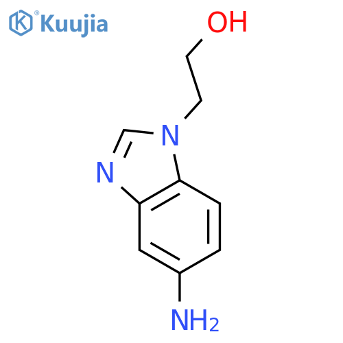 2-(5-amino-1H-benzimidazol-1-yl)ethanol structure