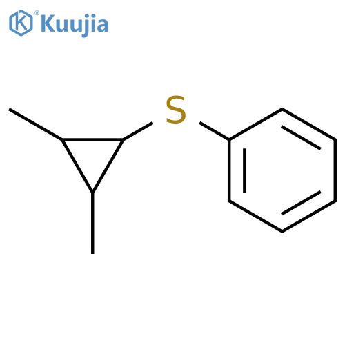 BENZENE, [(2,3-DIMETHYLCYCLOPROPYL)THIO]- structure