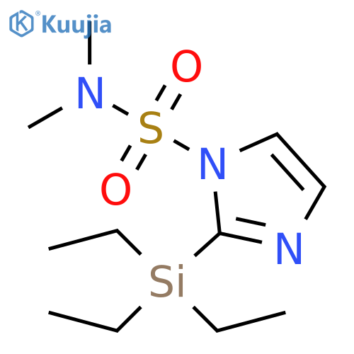 N,N-Dimethyl-2-(triethylsilyl)-1H-imidazole-1-sulfonamide structure
